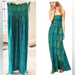 Ralph Lauren Denim & Supply Strapless Maxi Paisley Print, S/P